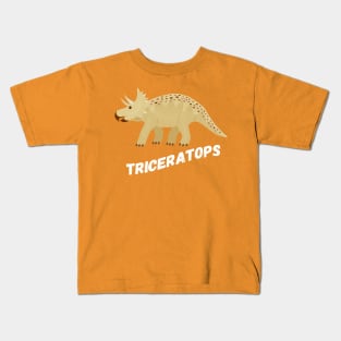 Cute Triceratops Dinosaur Design Kids T-Shirt